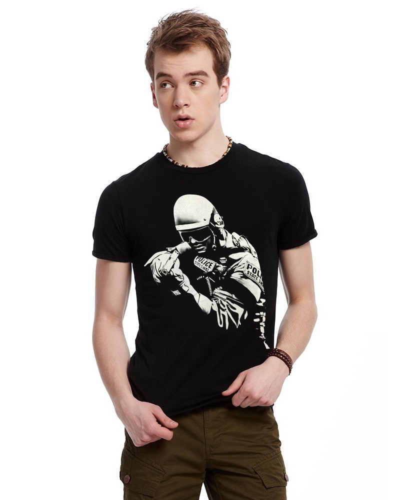 New men's 3D personality T-shirt, 3D T-shirt, CS gun character pattern