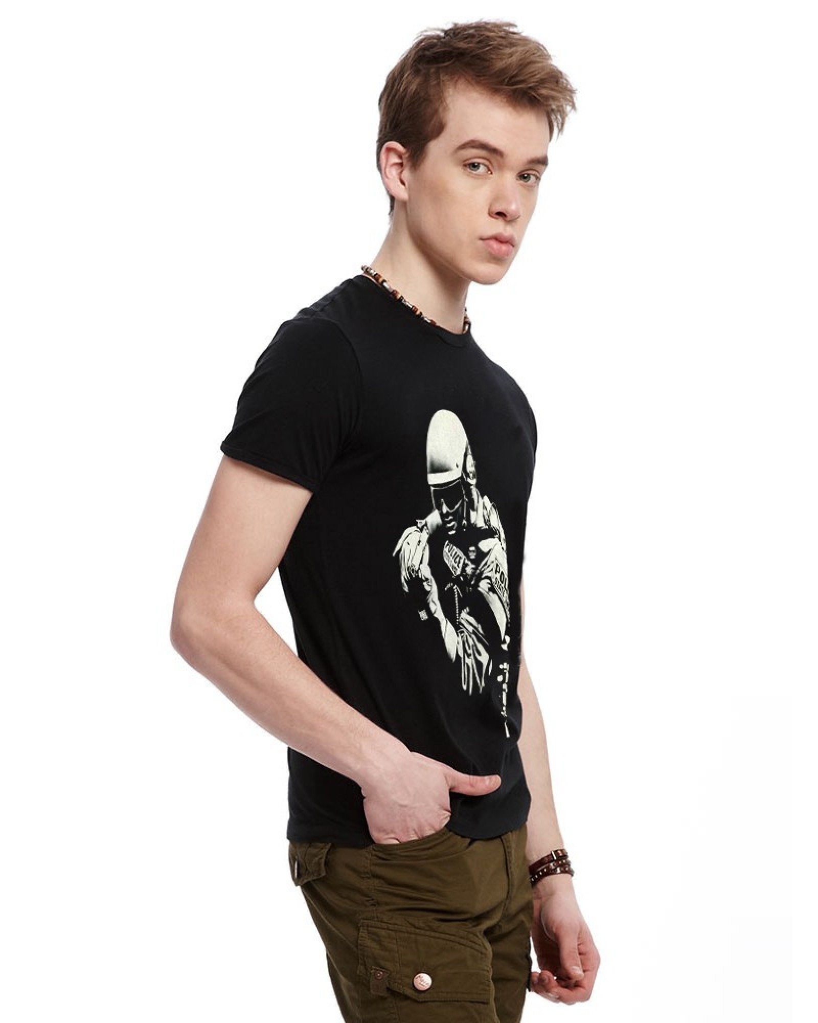 New men's 3D personality T-shirt, 3D T-shirt, CS gun character pattern