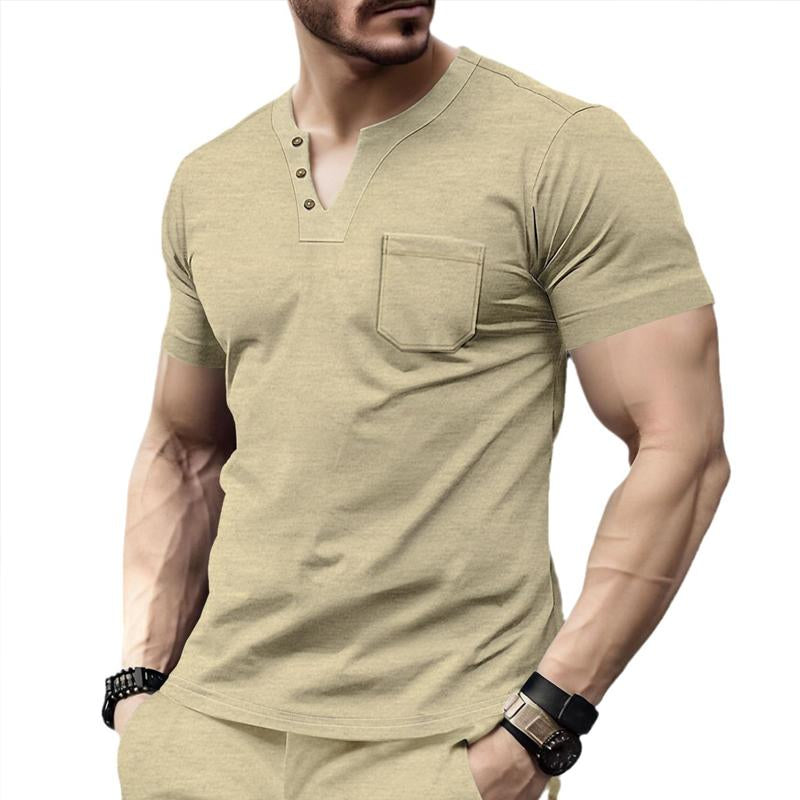 Men’s Casual V-Neck Short-Sleeve T-Shirt – Soft, Comfortable, and Perfect for Everyday Casual Wear