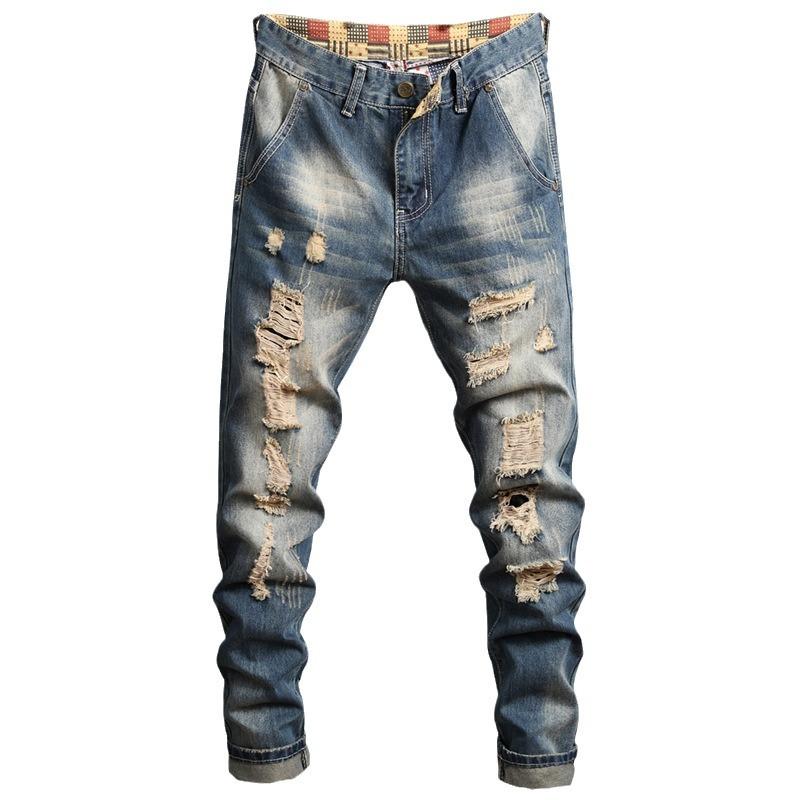 Men's Ripped Stretch Slim Jeans