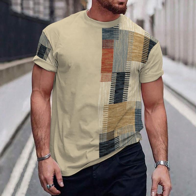 Men's Retro Ethnic Style Short-sleeved T-shirt