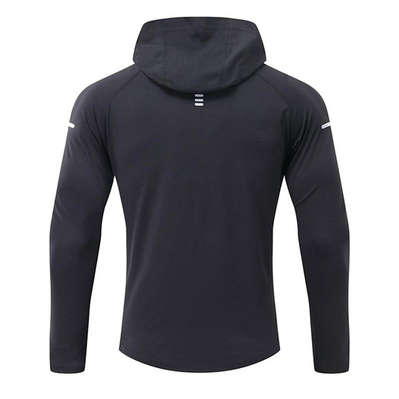 Men's Sports Hooded Long-sleeved T-shirt