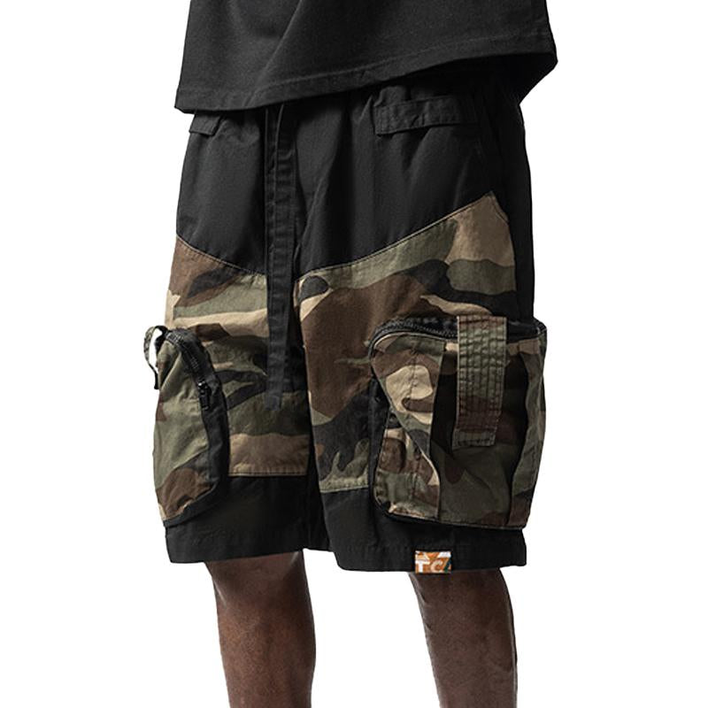 Men's Multi-Pocket Camo Cargo Shorts