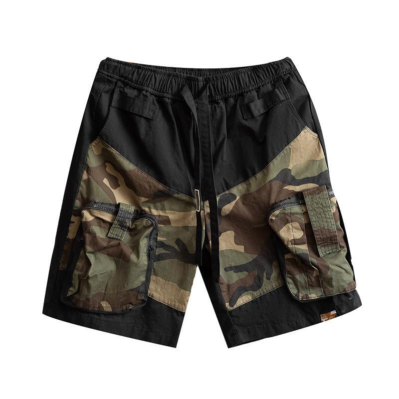 Men's Multi-Pocket Camo Cargo Shorts