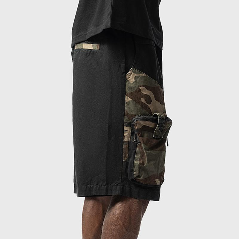 Men's Multi-Pocket Camo Cargo Shorts